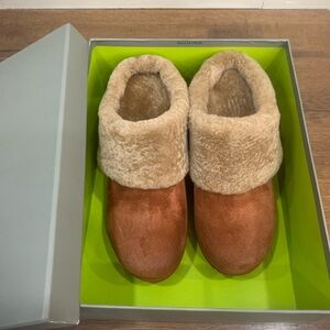 Antelope Cognac Suede Toppa Clog Women’s Size 7